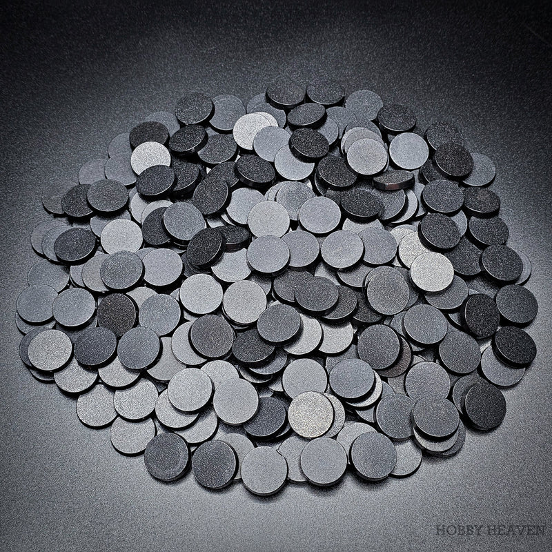 20mm Round Plain Plastic Bases - Only-Games