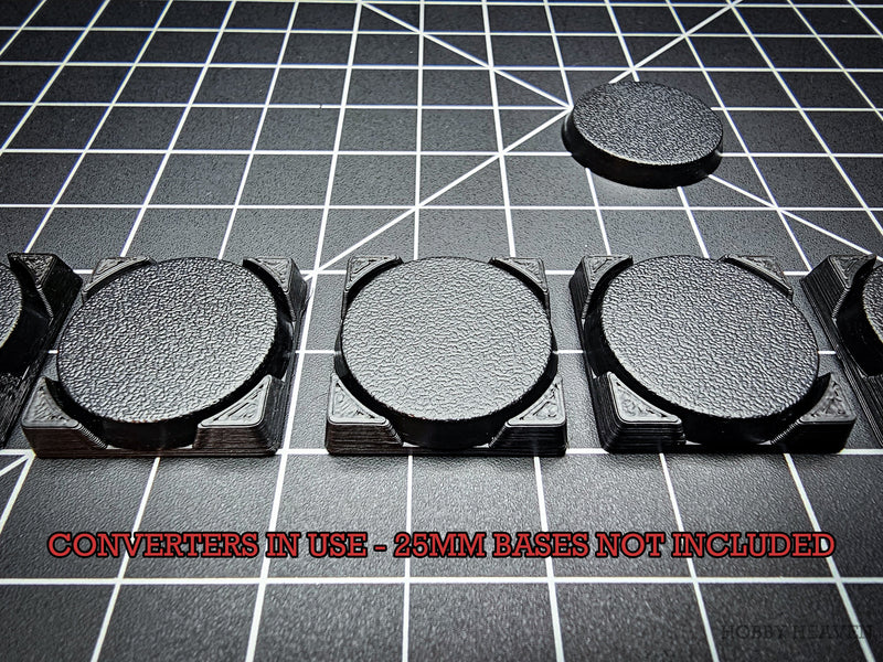 Round to Square Bases Shape and Size Converters 3d Print Full Range - Only-Games