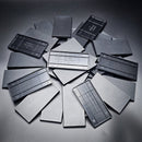 100x50mm | 50x100mm Rectangular Plain Plastic Bases | Versatile Miniature Stands - Only-Games