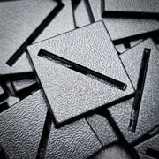 25mm Square Diagonal Slotted Plastic Bases - Only-Games