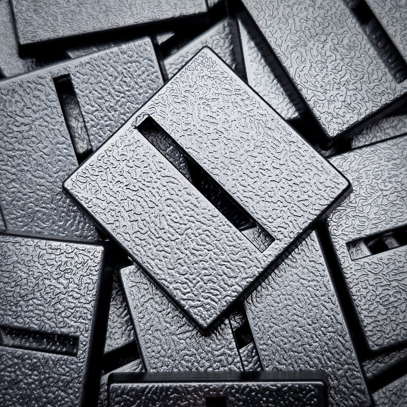 25mm Square Parallel Slotted Plastic Bases - Only-Games