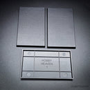 100x60mm Rectangular Plain Plastic Bases - Only-Games