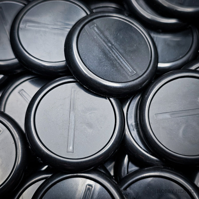 30mm Wide Lip Round Plastic Bases - Only-Games