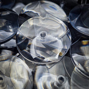 32mm Round Flying Clear Plastic Base - Only-Games