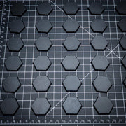 30mm Hexagonal Plain Plastic Bases - Only-Games