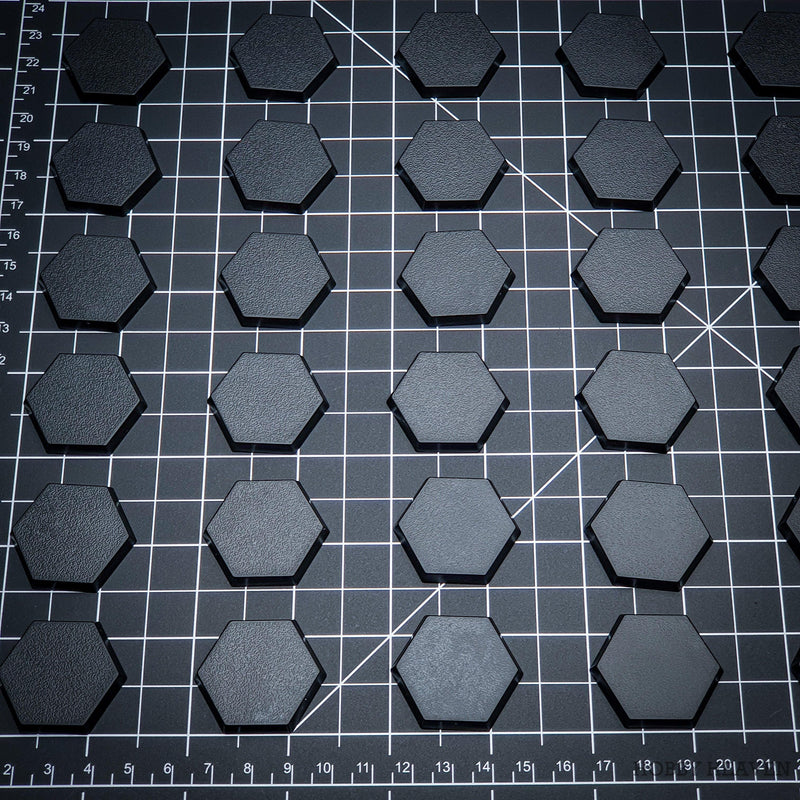 30mm Hexagonal Plain Plastic Bases - Only-Games