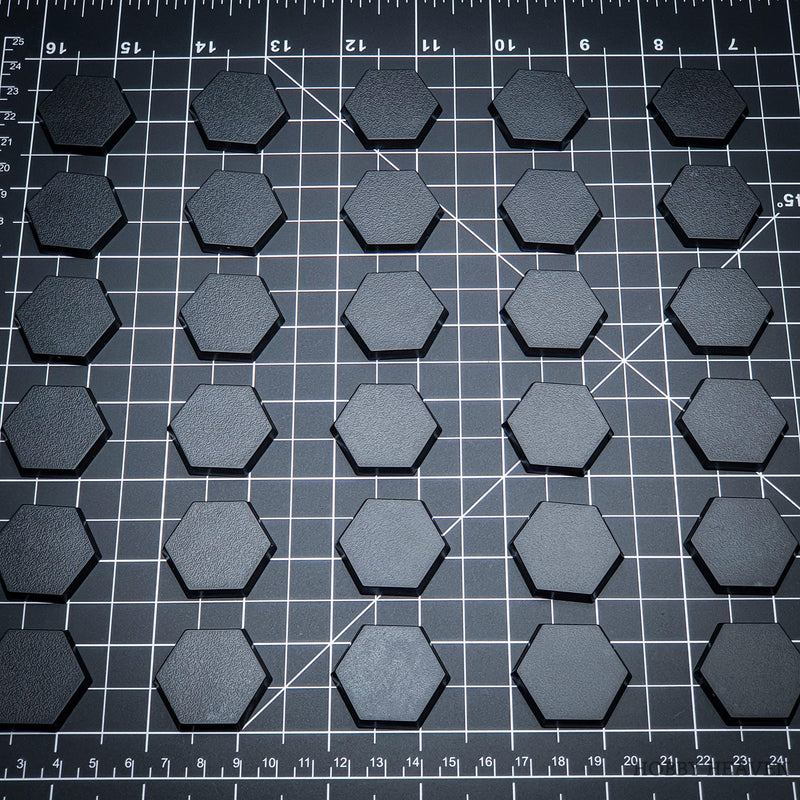 30mm Hexagonal Plain Plastic Bases - Only-Games