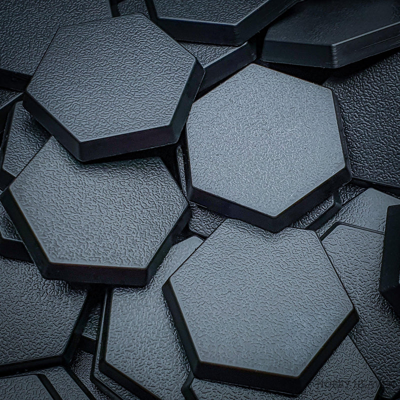 30mm Hexagonal Plain Plastic Bases - Only-Games