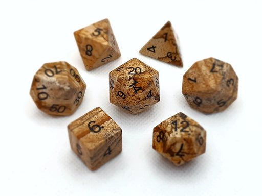 Picasso Jasper | Natural Gemstone | 7 Piece Set - Only-Games
