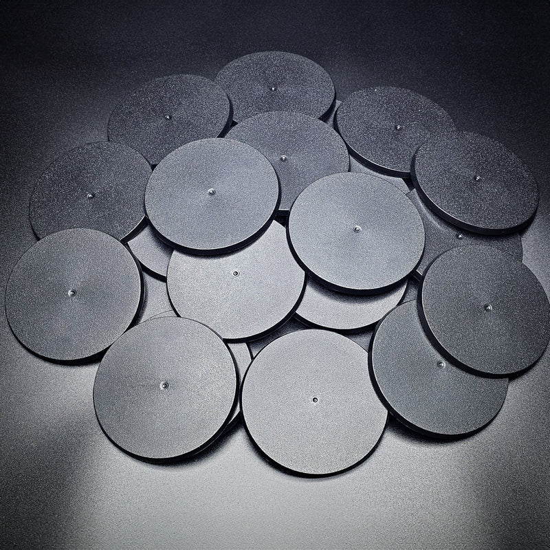 90mm Round Plain Plastic Bases - Only-Games