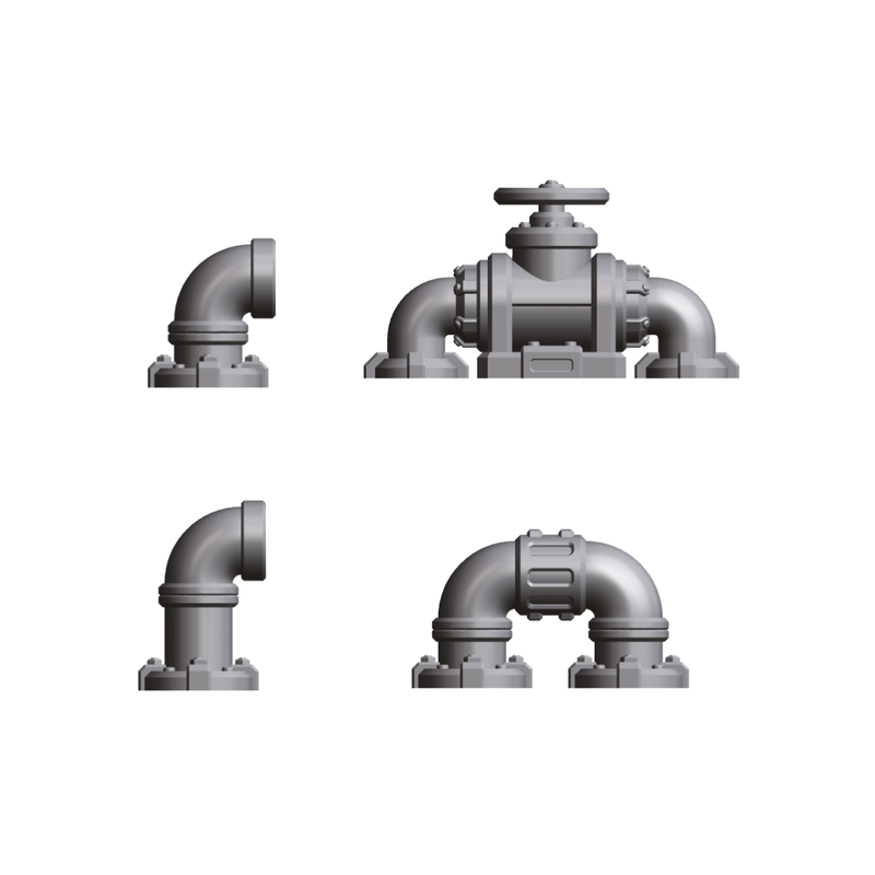 32mm Tabletop Scenery Industrial Sci-fi Basing Bits Pack