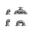 32mm Tabletop Scenery Industrial Sci-fi Basing Bits Pack