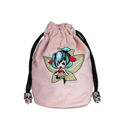 Pixie’s Pouch | Flannel Drawstring Dice Bag | Pink - Only-Games