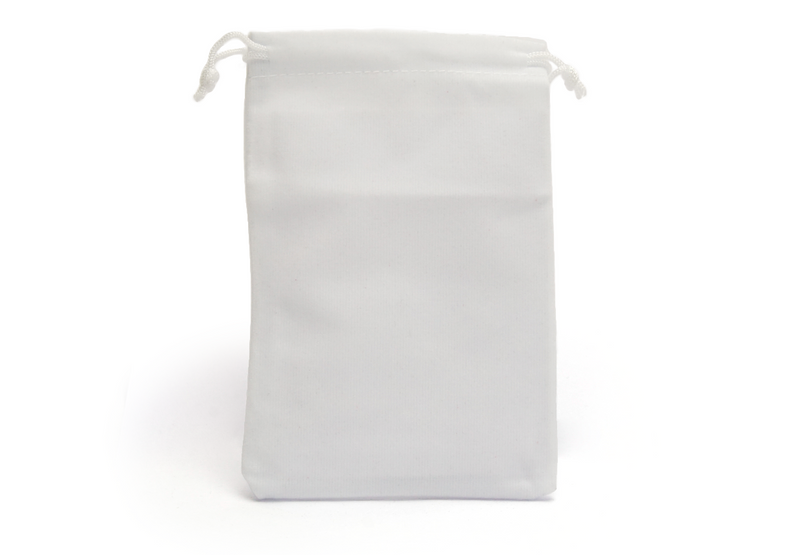 Plain Dice Bag - White - Only-Games