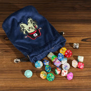 Plunderpus | Flannel Drawstring Dice Bag | Blue - Only-Games