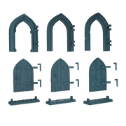 Pointed Arch Doors - Only-Games