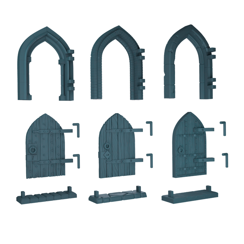Pointed Arch Doors - Only-Games