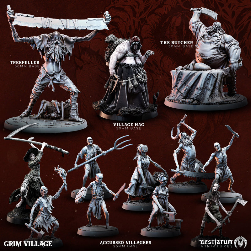 Possessed Villagers | Bestiarum | Wargaming DnD Miniatures - Only-Games