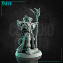 (0247) Male dog folk bullterrier wizard magician with a magic staff - Only-Games