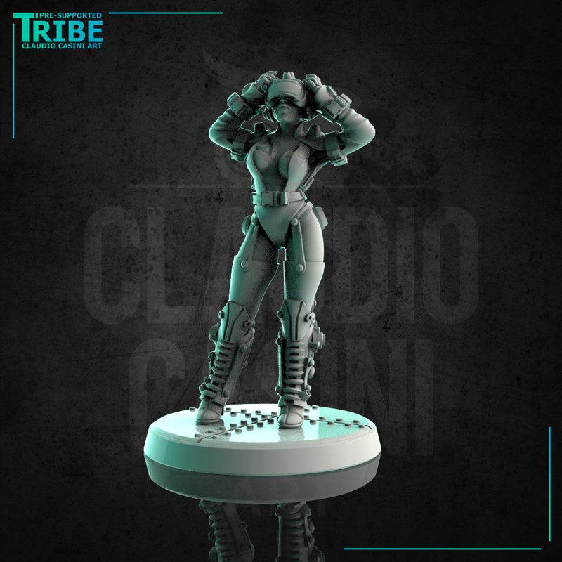 (0260) Female escort sci-fi cyberpunk android with 3d viewer - Only-Games