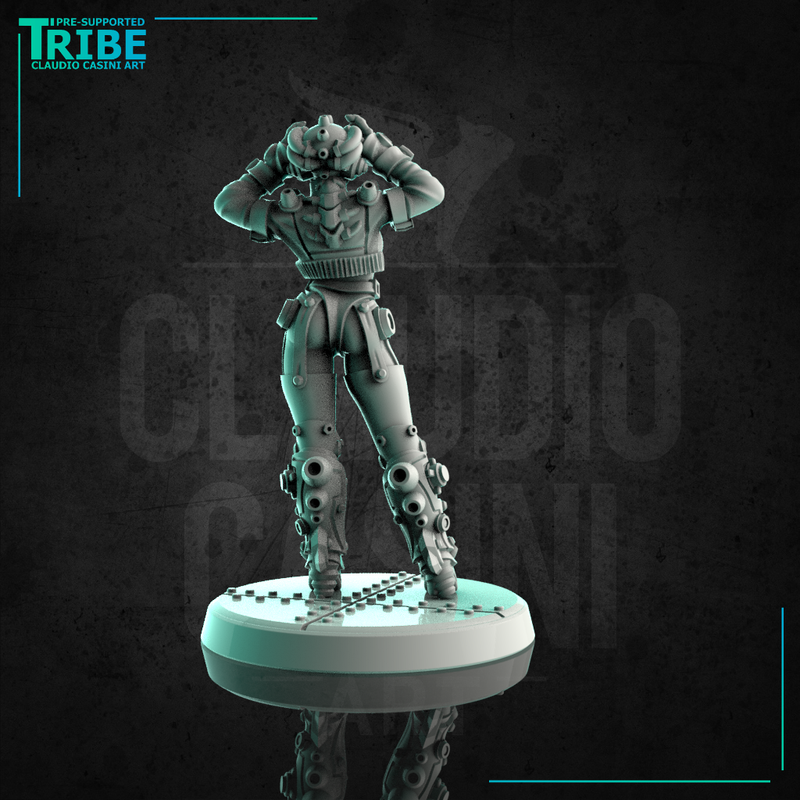 (0260) Female escort sci-fi cyberpunk android with 3d viewer - Only-Games
