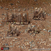 Ramshackle Fence - Cities of Ramshackle and Ruin - Printable Scenery - Terrain, Wargaming, D&D, DnD - Only-Games