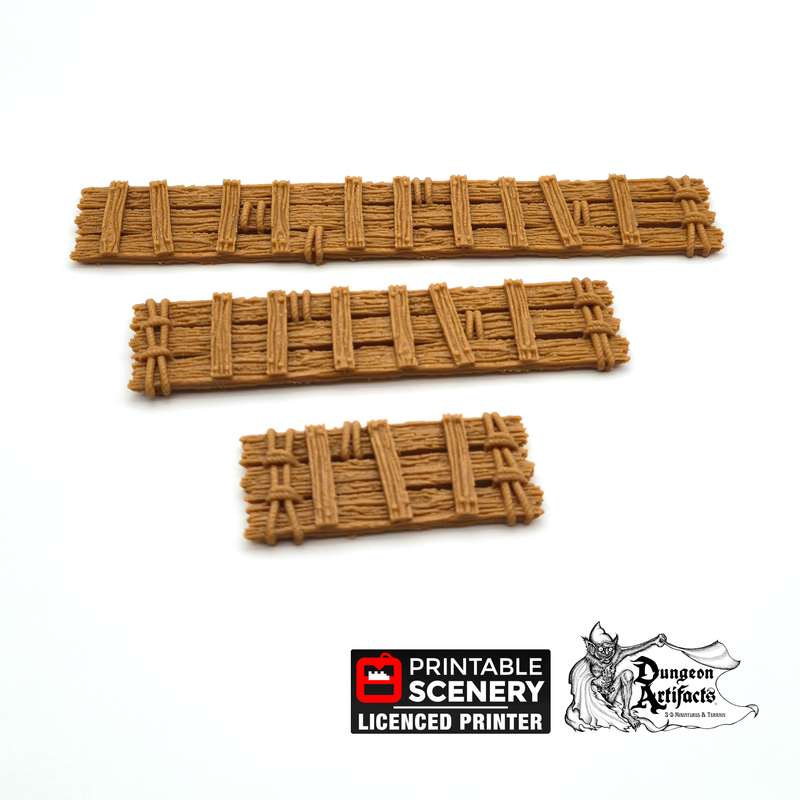 Ramshackle Gangplanks - Cities of Ramshackle and Ruin - Printable Scenery - Terrain, Wargaming, D&D, DnD - Only-Games