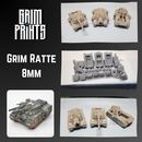Grim Ratte – 8mm Miniature Set (x3) | Perfect for Wargaming & Hobby Collectors - Only-Games