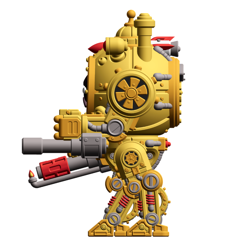 UWU Steam Force Rocket Mech tabletop Miniature - Only-Games