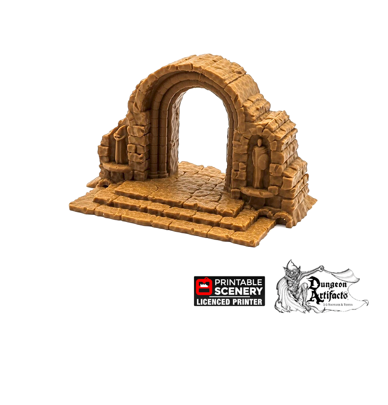 Roman Ruins Arch - Apocalypse - Printable Scenery 28mm 32mm Wargaming Terrain D&D DnD - Only-Games