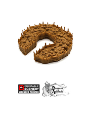 Round Pumpkin Patch - Hagglethorn Hollow Printable Scenery 15mm 20mm 28mm 32mm Terrain D&D DnD Garden - Only-Games