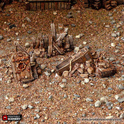 Rubble Piles and Scatter - Cities of Ramshackle and Ruin - Printable Scenery - Terrain, Wargaming, D&D, DnD - Only-Games
