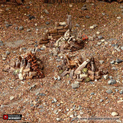 Rubble Piles and Scatter - Cities of Ramshackle and Ruin - Printable Scenery - Terrain, Wargaming, D&D, DnD - Only-Games