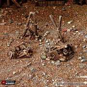 Rubble Piles and Scatter - Cities of Ramshackle and Ruin - Printable Scenery - Terrain, Wargaming, D&D, DnD - Only-Games