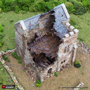 Ruined Norman Stone Keep - King and Country - Printable Scenery Terrain Wargaming D&D DnD 10mm 15mm 20mm 25mm 28mm 32mm 40mm 54mm Painted options