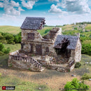 Ruined Stonestreet Bakers - King and Country - Printable Scenery Terrain Wargaming D&D DnD 10mm 15mm 20mm 25mm 28mm 32mm 40mm 54mm Painted options