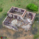 Ruined Stonestreet Bakers - King and Country - Printable Scenery Terrain Wargaming D&D DnD 10mm 15mm 20mm 25mm 28mm 32mm 40mm 54mm Painted options