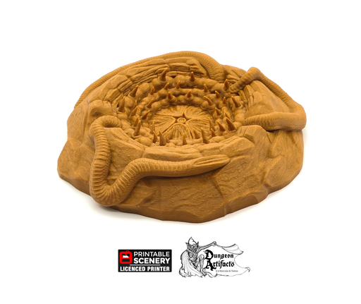 Sand Worm Maw - Rampage Gothic - Printable Scenery, Sarlacc Wargaming Terrain Sarlac D&D, DnD - Only-Games