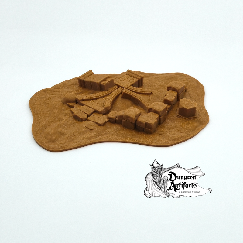 Scatter Ruins 3 - Stormguard - RMPrintable  28mm 32mm Wargaming Terrain D&D, DnD - Only-Games