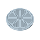 Sci-Fi Grated Floor Base Toppers – 32mm Round Bases - Only-Games