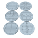 Sci-Fi Grated Floor Base Toppers – 32mm Round Bases - Only-Games