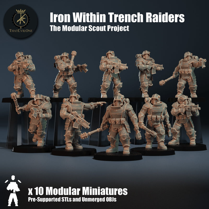 Modular Scout Iron Within Trench Raiders - Only-Games