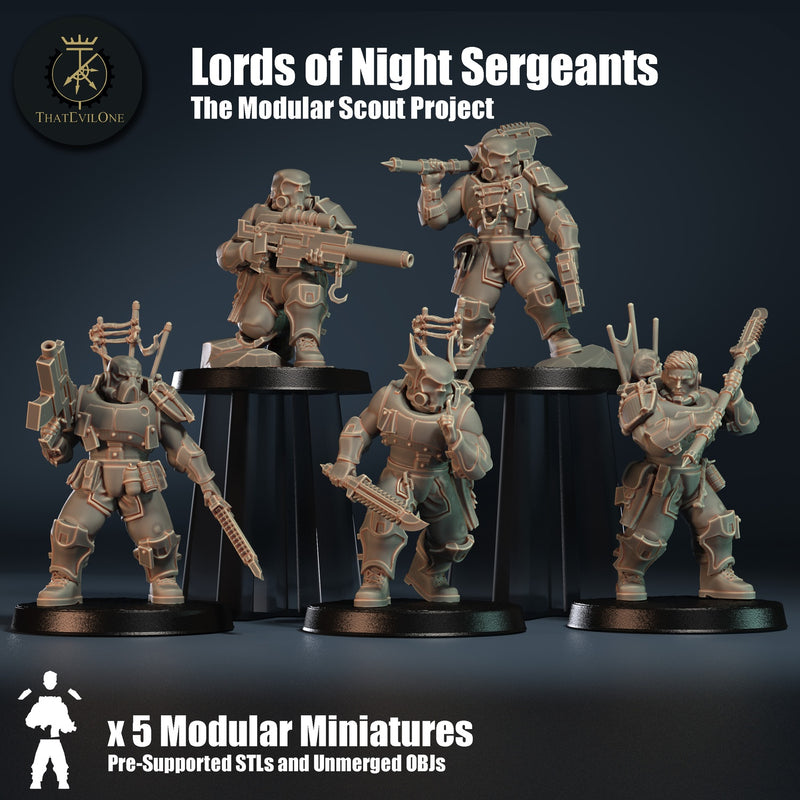 Modular Scout Lords of Night Sergeants - Only-Games