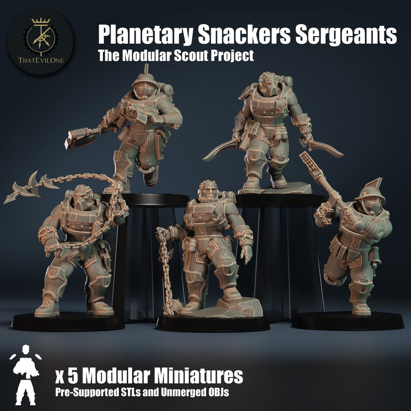 Modular Scout Planetary Snackers Sergeants - That Evil One - Miniatures ...