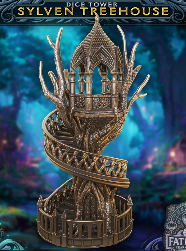 Sylvan Elven Treehouse Dice Tower - Only-Games