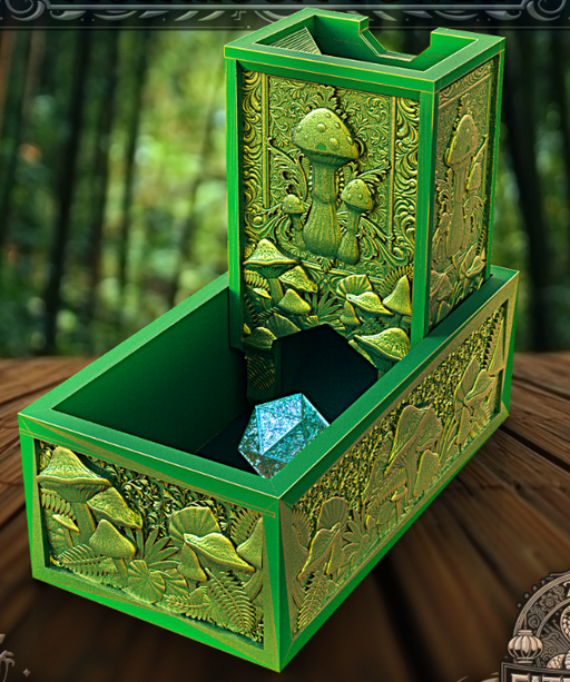 Mushroom Folding Dice Tower - Only-Games
