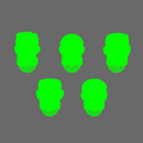 Space Knights Cool Shades Exposed Heads X