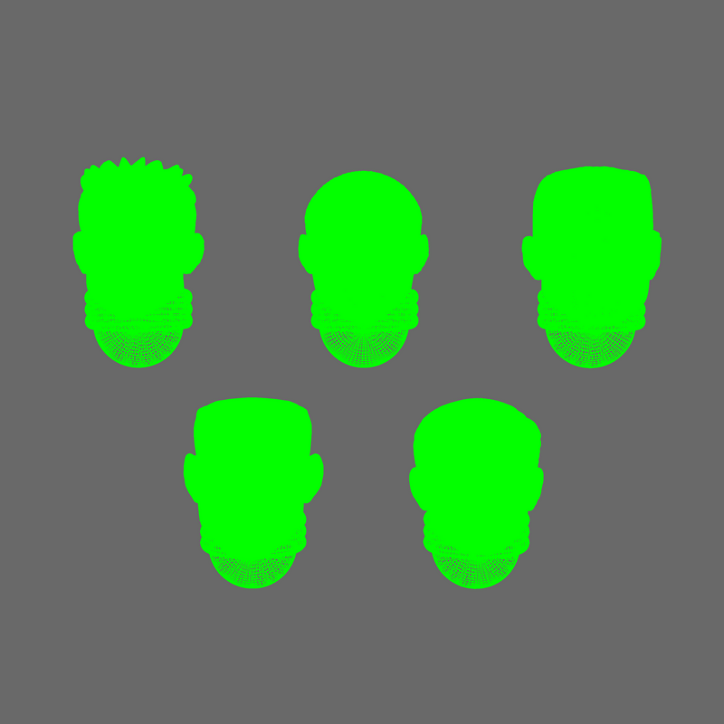 Space Knights Cool Shades Exposed Heads X