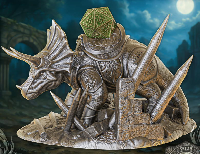 Triceratops War Mount Dice Guardian - Only-Games