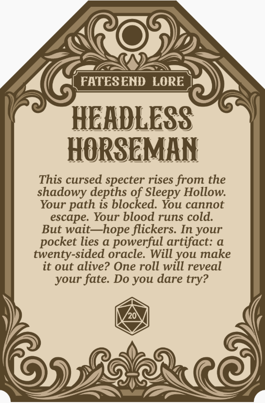 Headless Horseman Dice Guardian - Only-Games